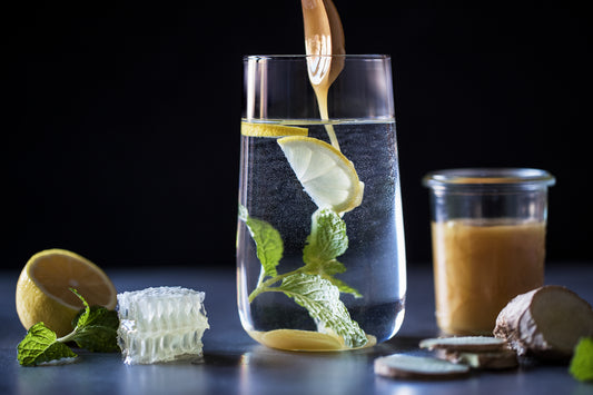 Refreshing Lemon, Honey & Mint drink