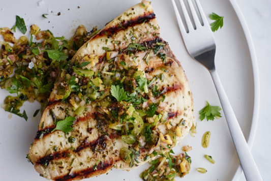Swordfish with Orange Honey and Soy