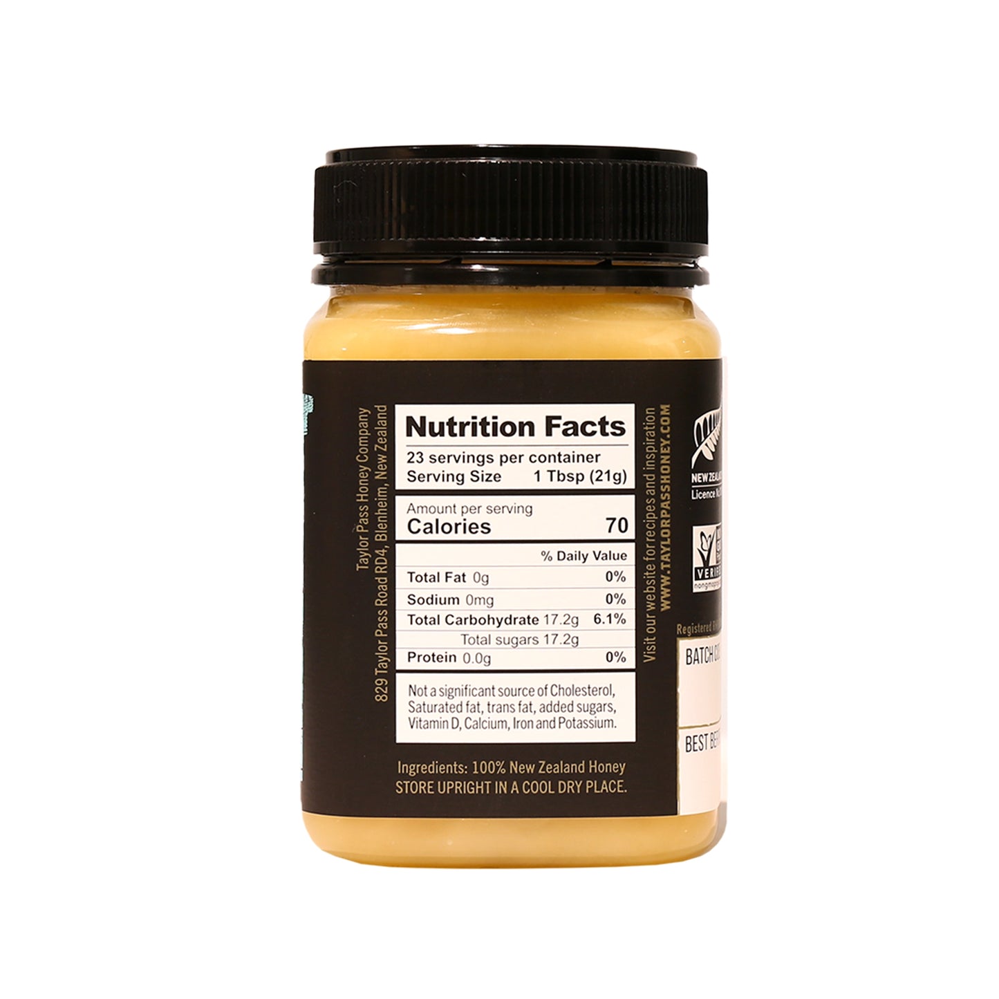 Taylor Pass Honey Co Creamed Clover Honey 1lb 1.6oz