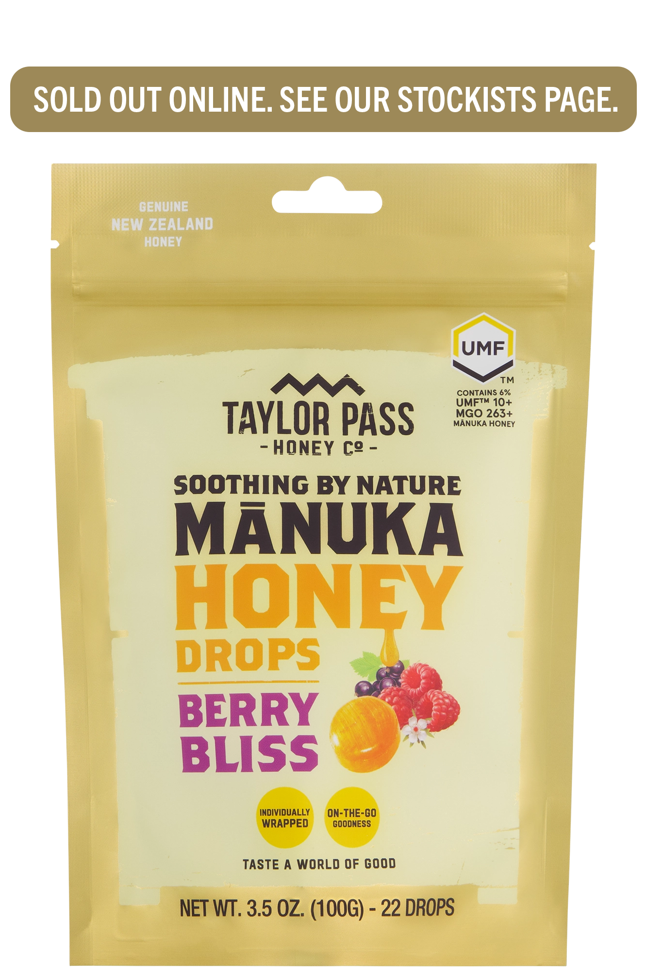 Mānuka Honey Berry Bliss Drops