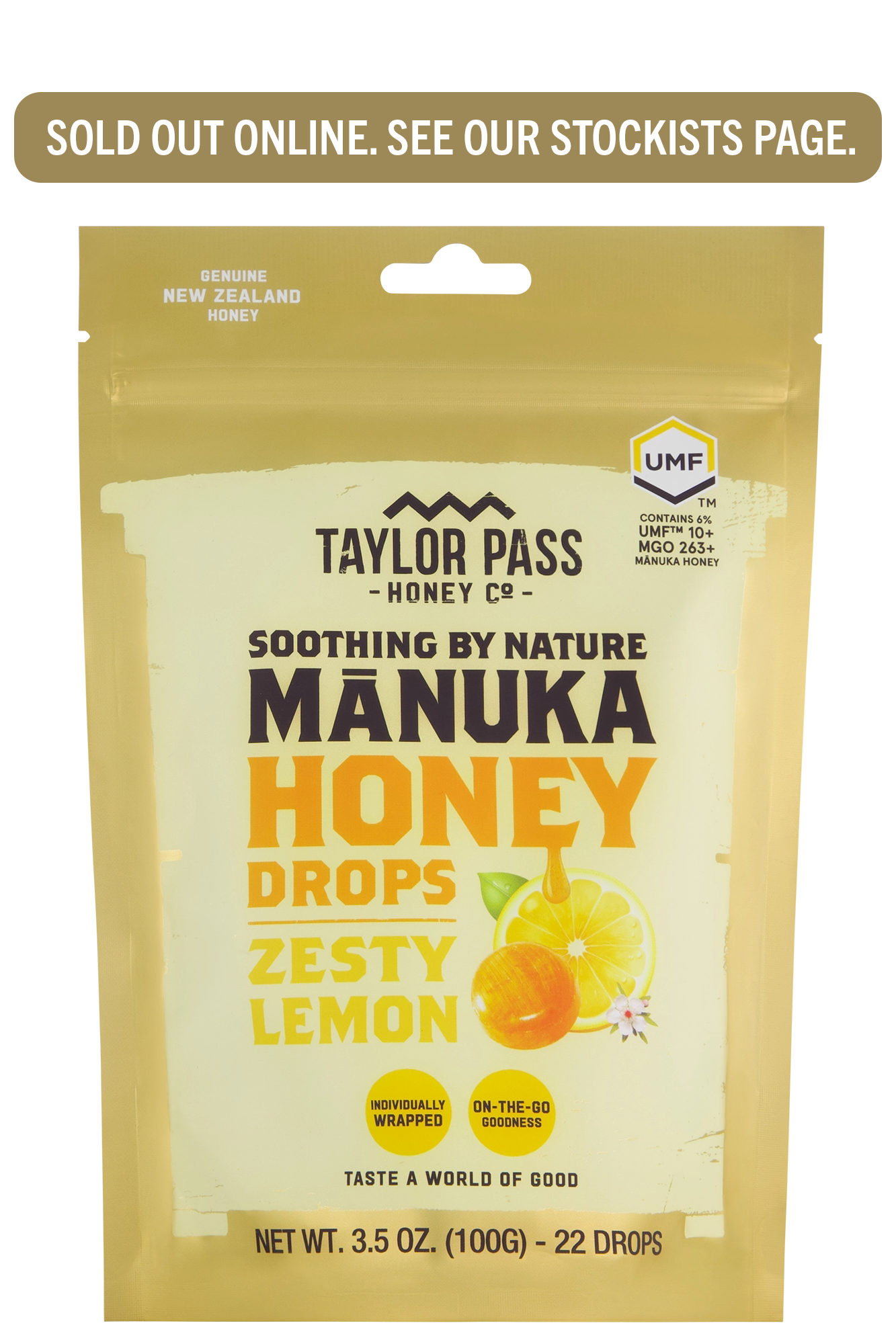Mānuka Honey Zesty Lemon Drops
