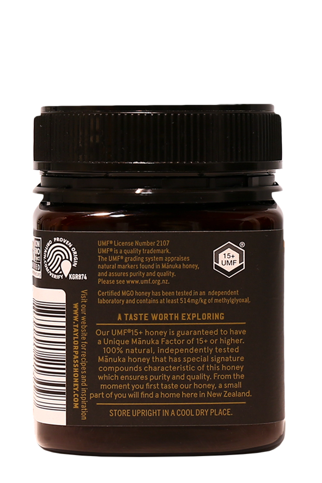 Taylor Pass Honey Co Reserve Mānuka Honey UMF 15+ MGO514+ 8.83oz