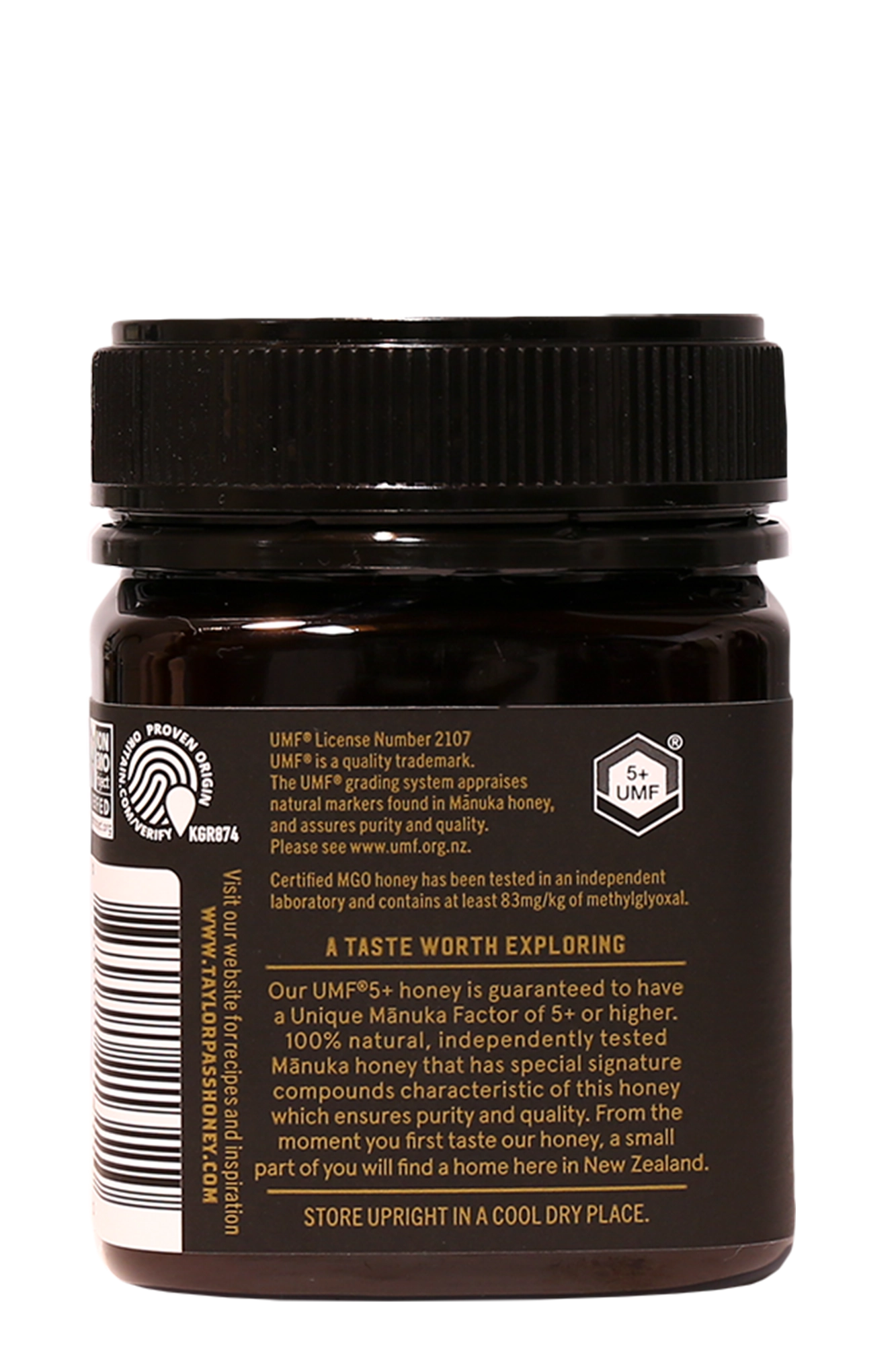 Taylor Pass Honey Co Reserve Mānuka Honey UMF 5+ MGO83+ 8.83oz
