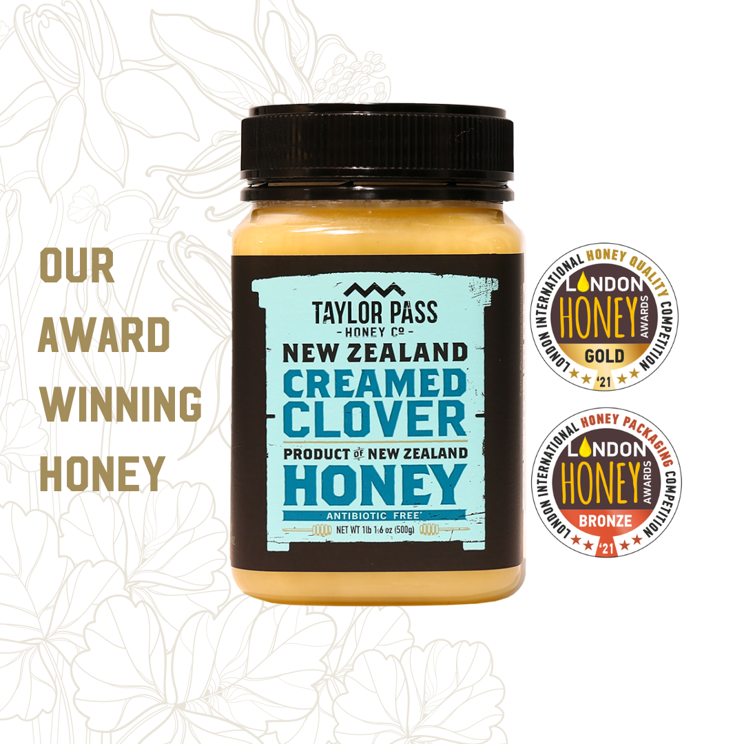 Taylor Pass Honey Co Creamed Clover Honey 1lb 1.6oz