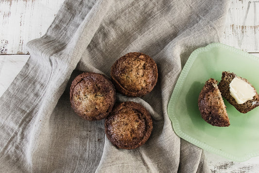 arrangement of muffins
