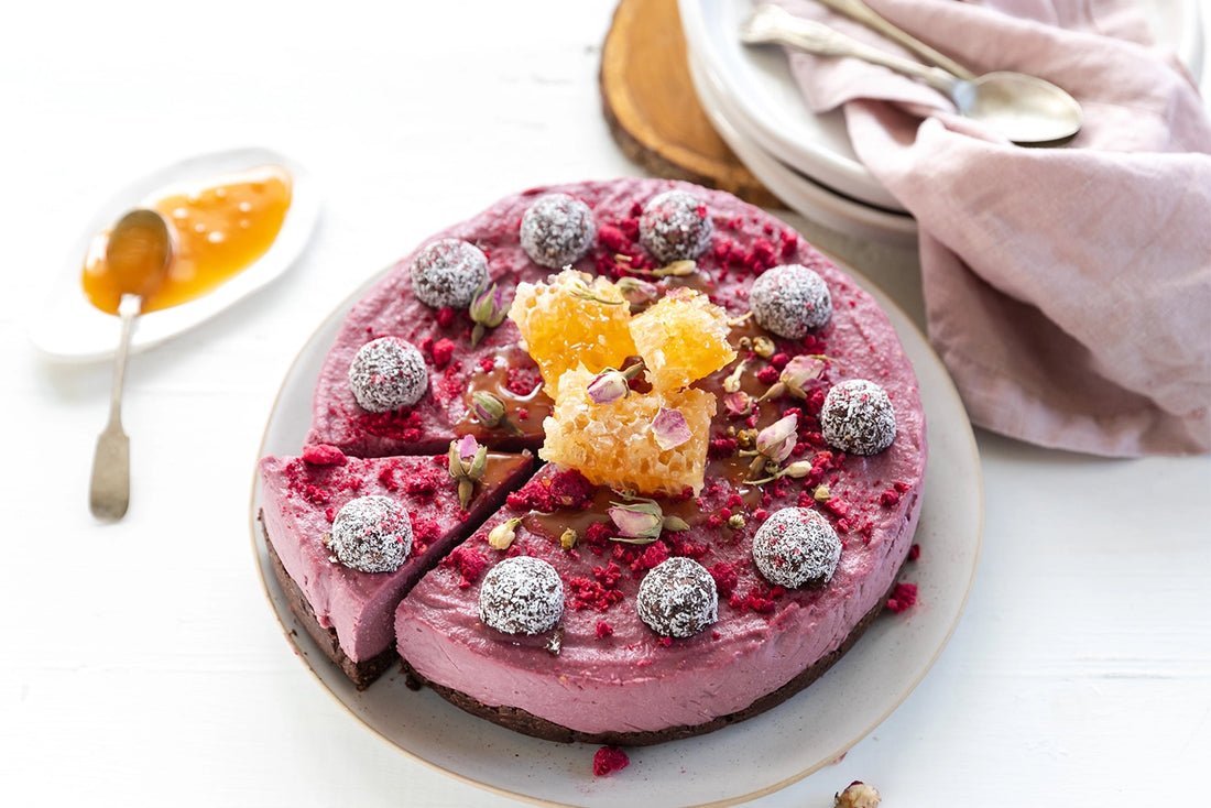 Raspberry and Beetroot Raw Cheesecake | Taylor Pass Honey Co – Taylor ...