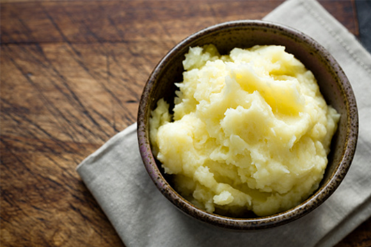 Mashed potato with ricotta and Taylor Pass Honey