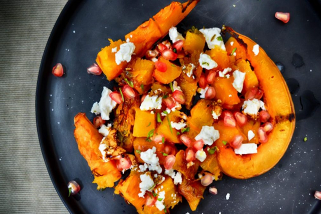 roasted pumpkin salad with orange dressing Roasted Pumpkin Salad