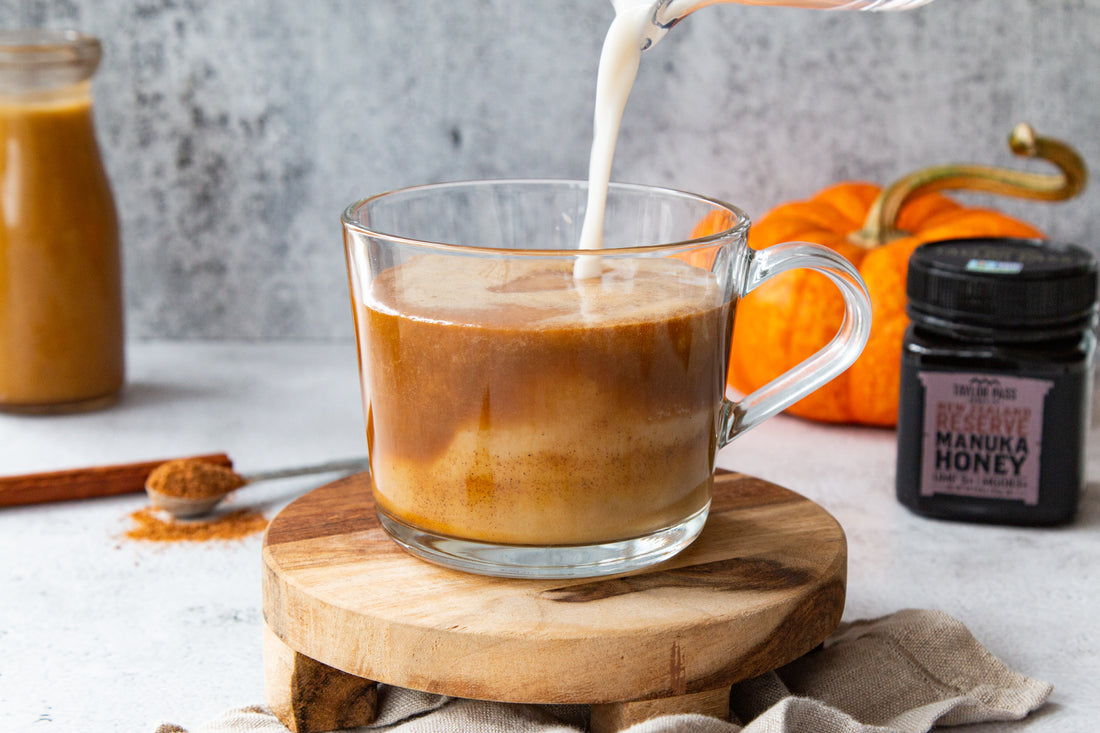 Pumpkin Spiced Manuka Honey Latte