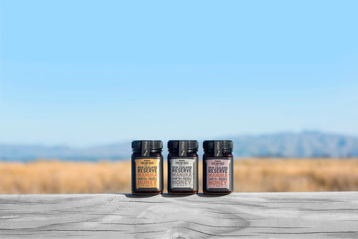 taylor-pass-mānuka-honey-jars-on-fence-outdoors