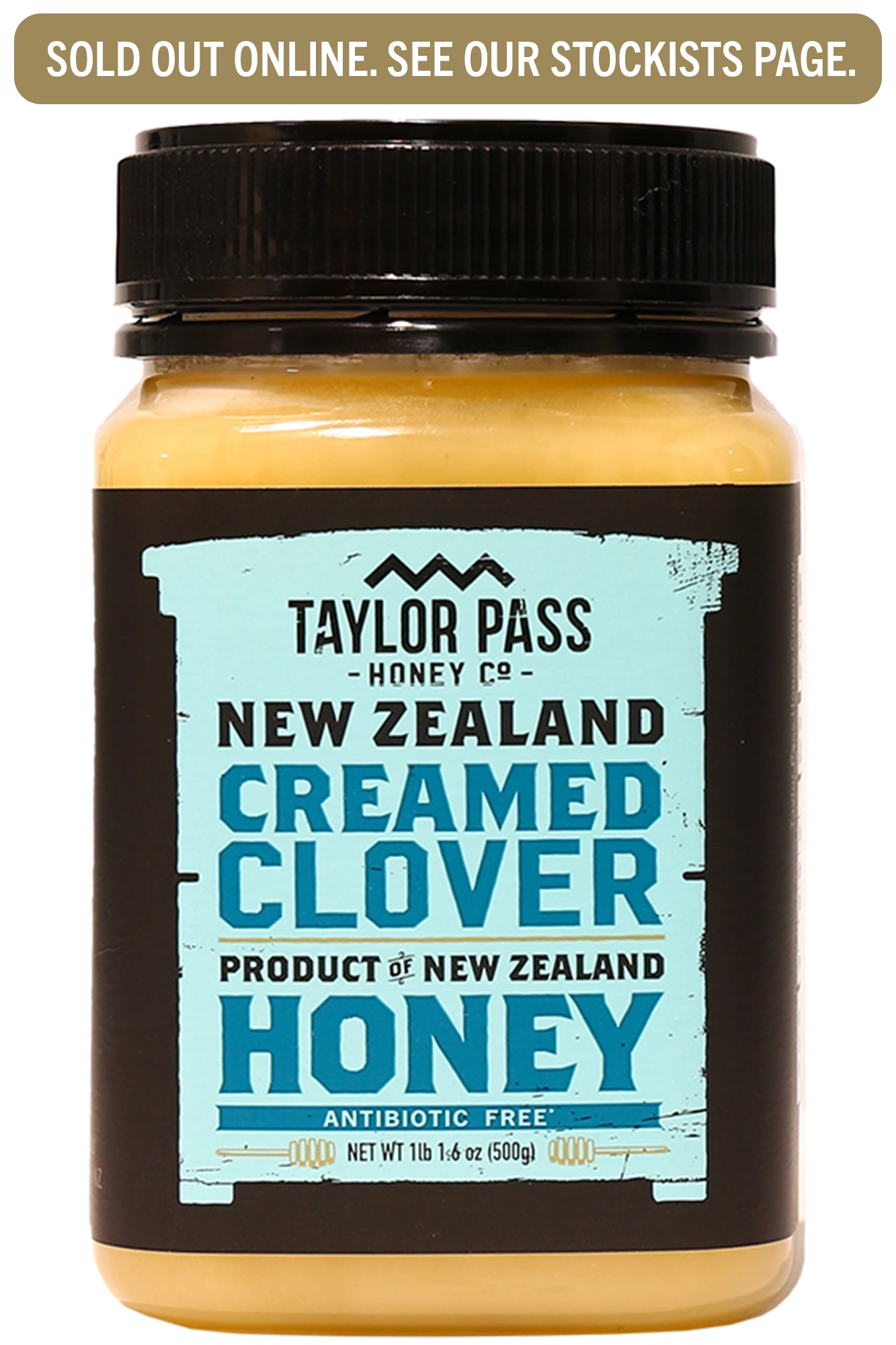 Taylor Pass Honey Co Creamed Clover Honey 1lb 1.6oz