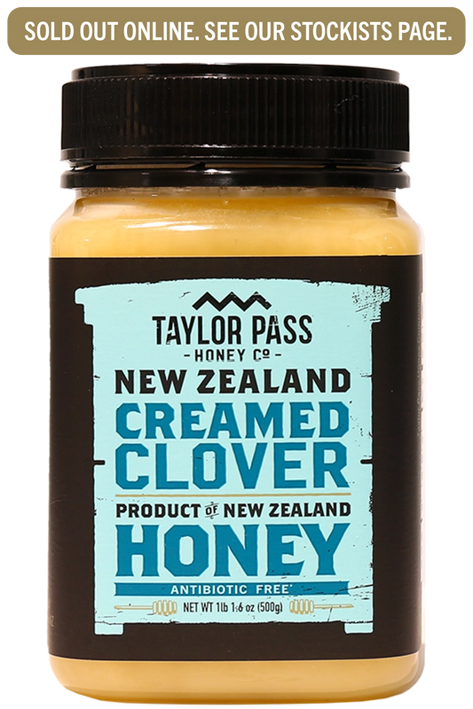 Taylor Pass Honey Co Creamed Clover Honey 1lb 1.6oz