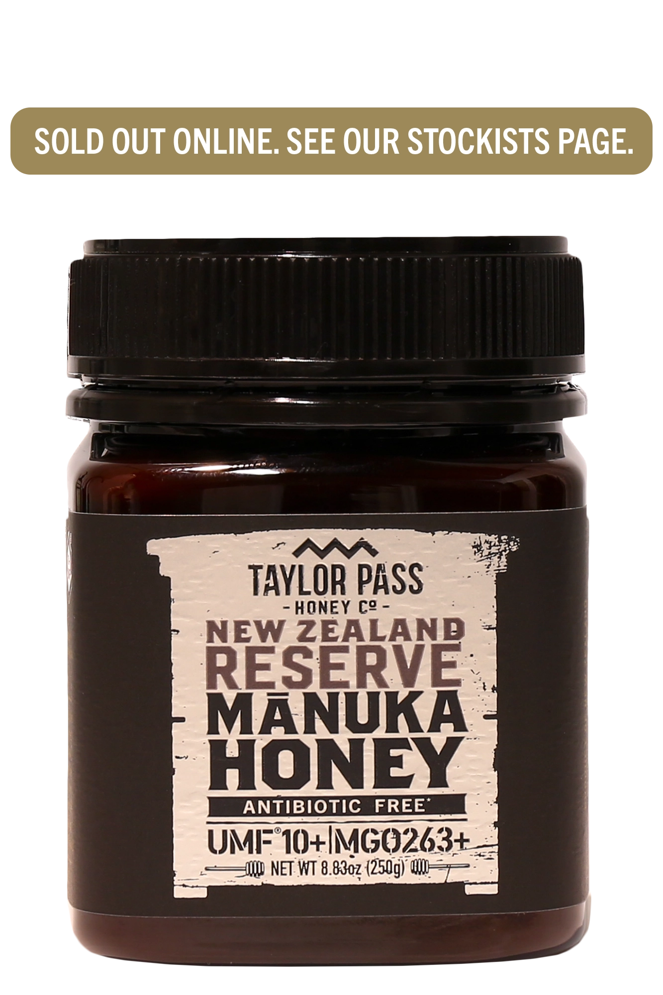 Taylor Pass Honey Co Reserve Mānuka Honey UMF 10+ MGO263+ 8.83oz