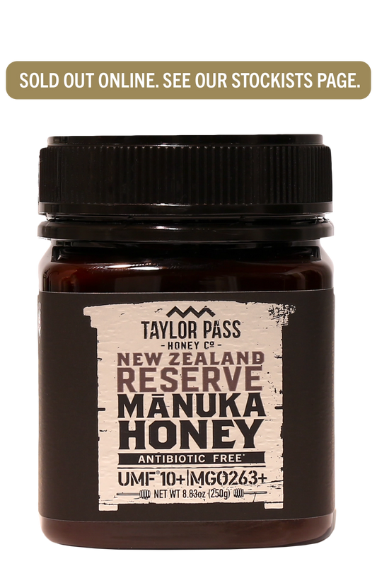 Taylor Pass Honey Co Reserve Mānuka Honey UMF 10+ MGO263+ 8.83oz