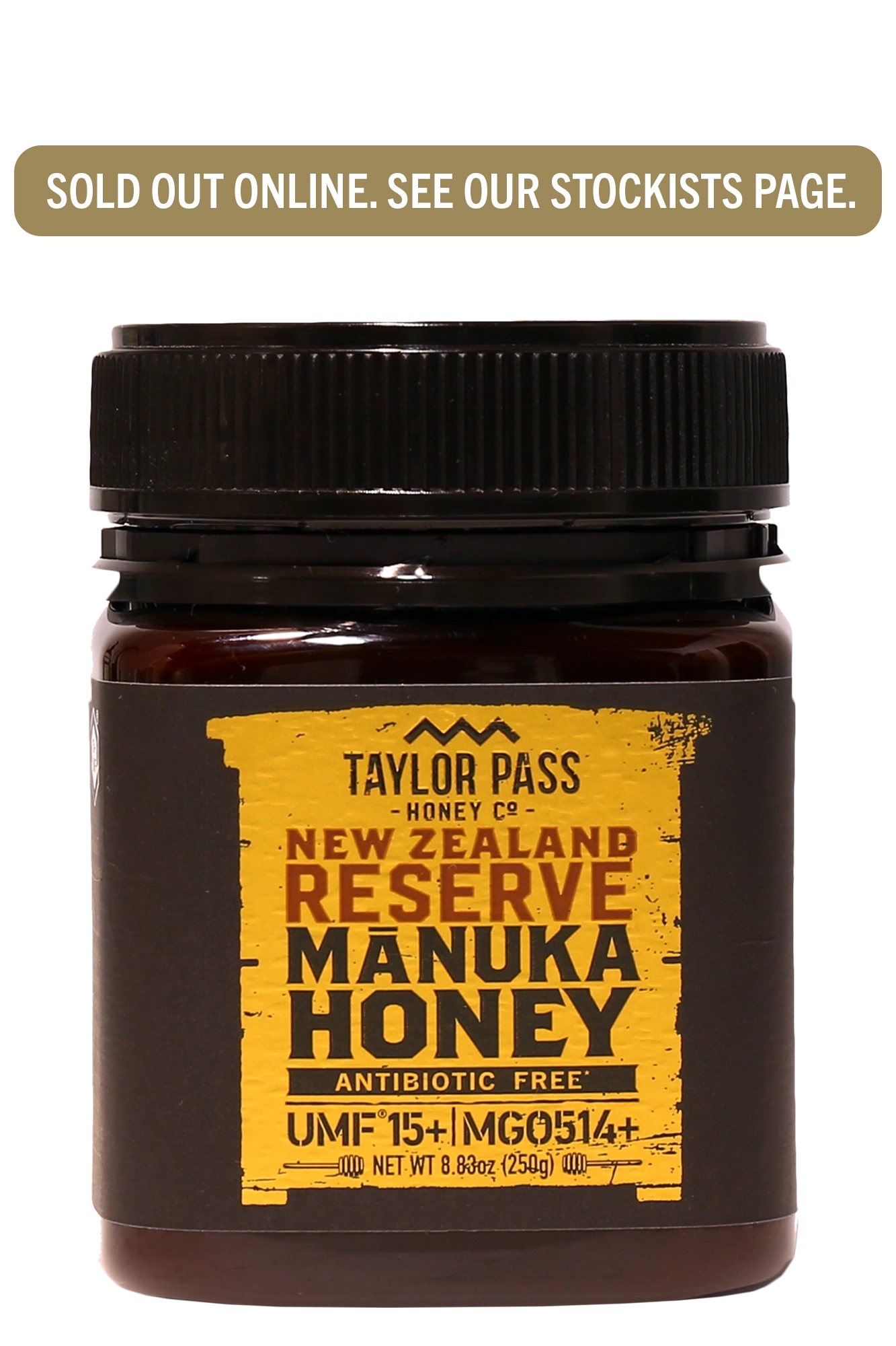 Taylor Pass Honey Co Reserve Mānuka Honey UMF 15+ MGO514+ 8.83oz