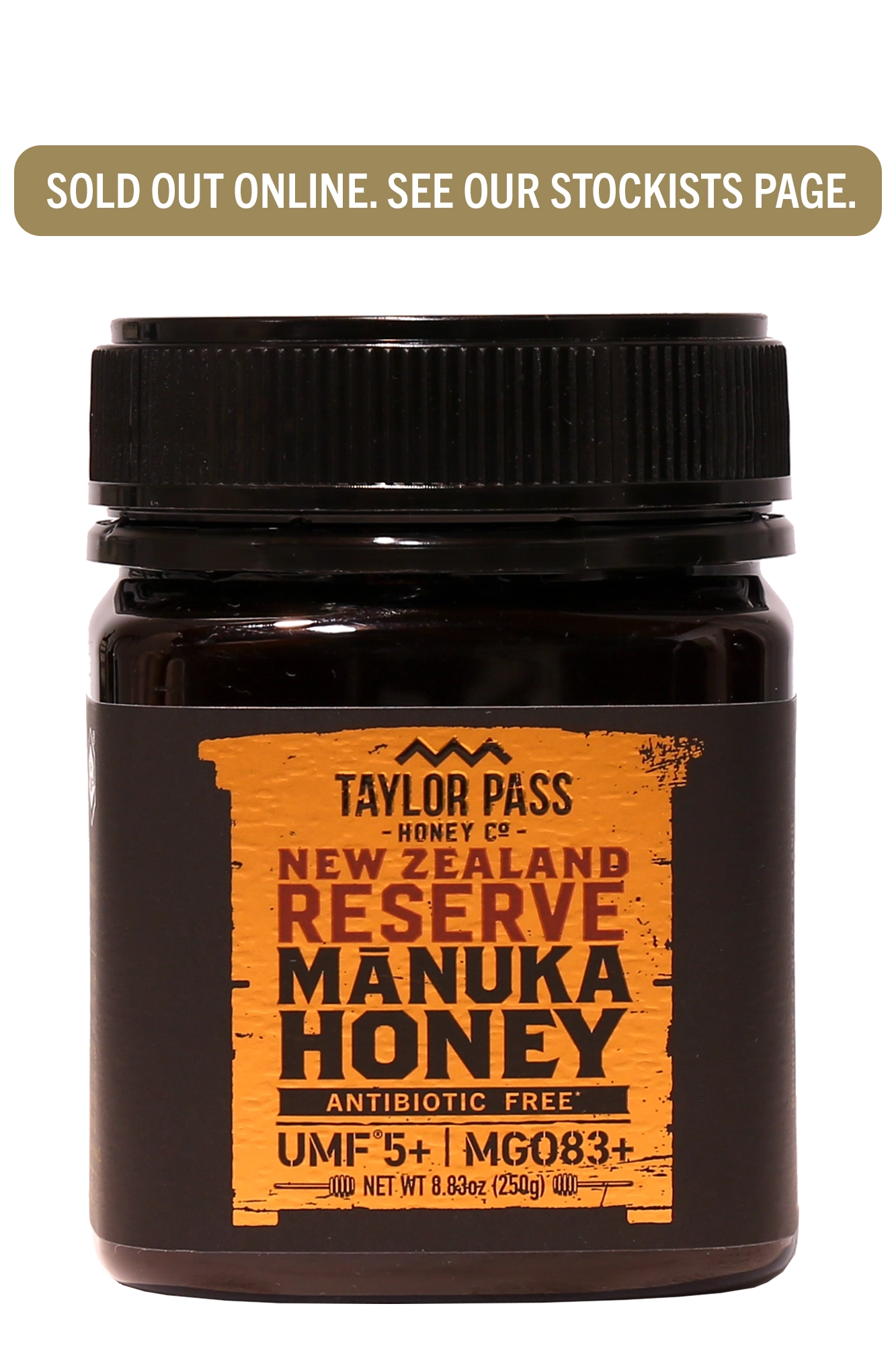 Taylor Pass Honey Co Reserve Mānuka Honey UMF 05+ MGO83+ 8.83oz