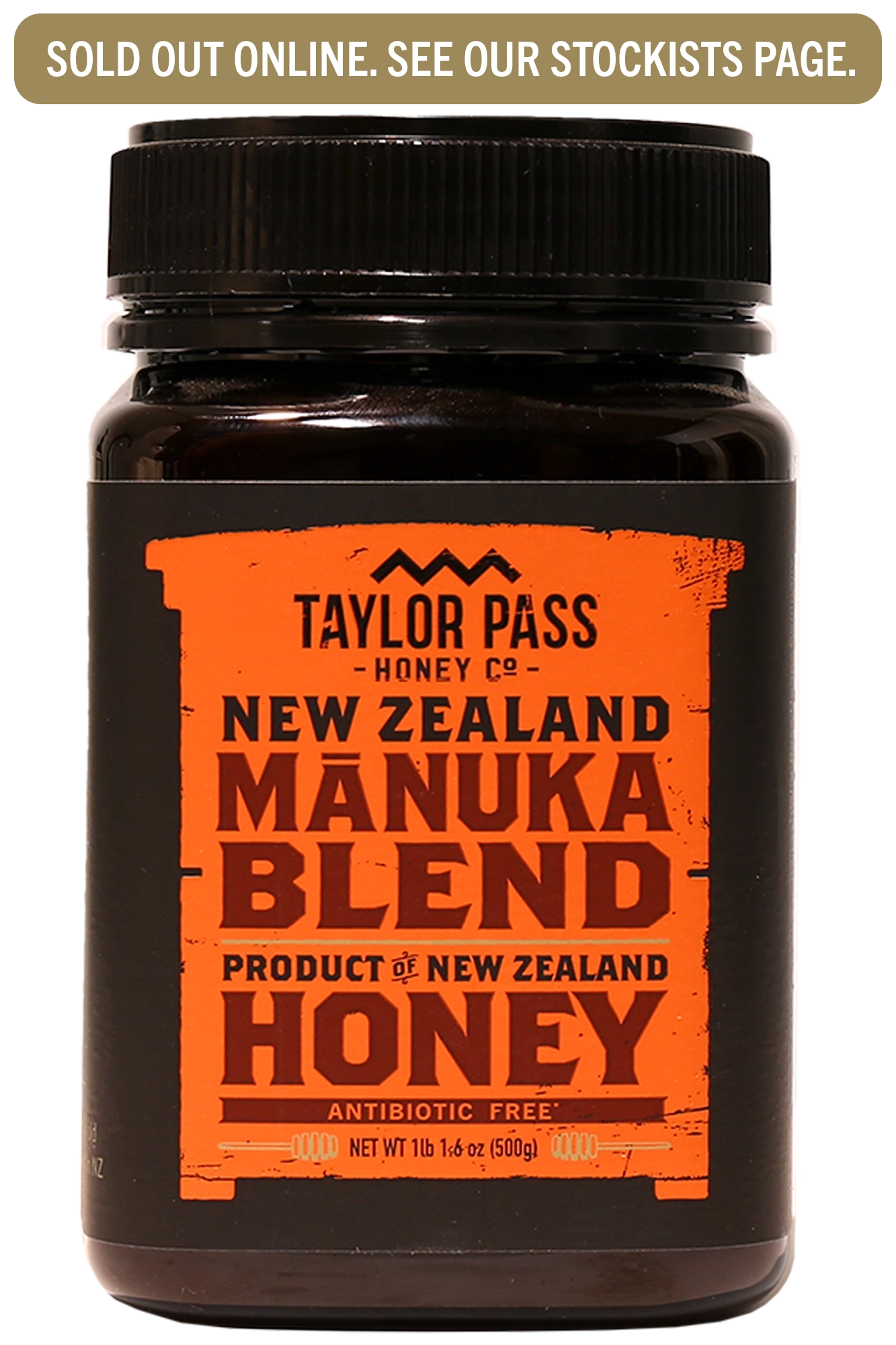 Taylor Pass Honey Co Mānuka Blend Honey 1lb 1.6oz