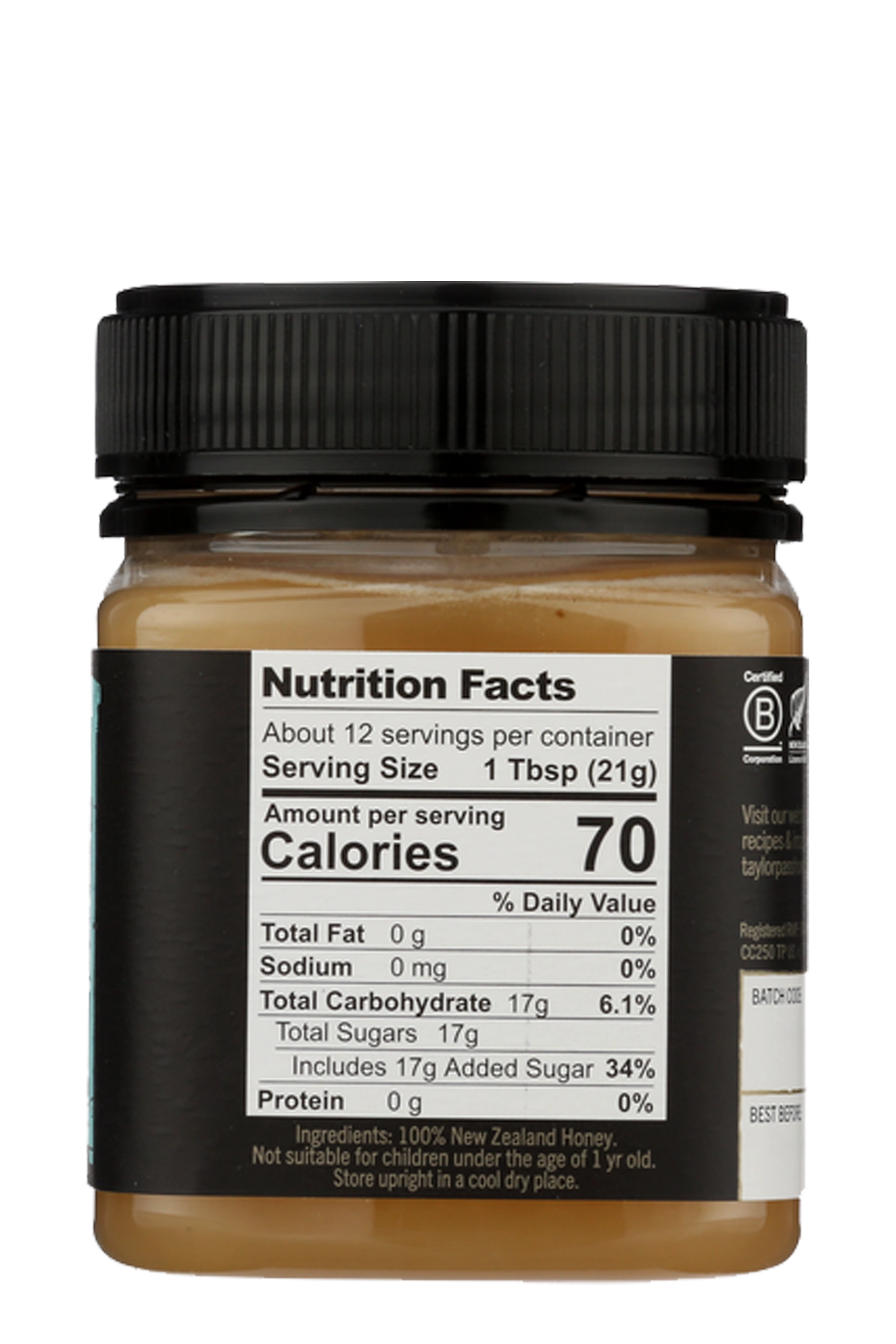 Taylor Pass Honey Co Creamed Clover Honey 8.83oz