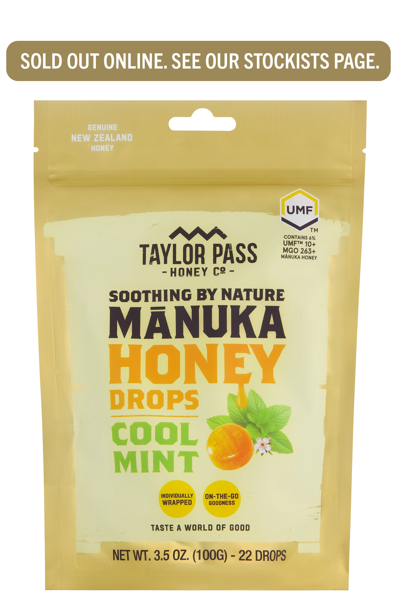 Mānuka Honey Cool Mint Drops