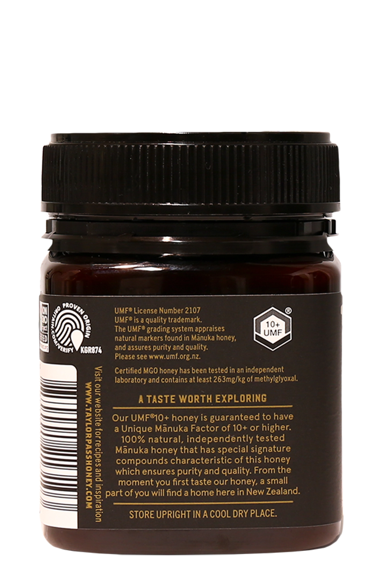 Taylor Pass Honey Co Reserve Mānuka Honey UMF 10+ MGO263+ 8.83oz