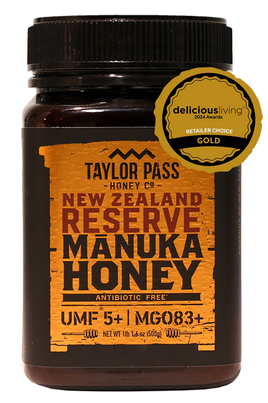 Taylor Pass Honey Co Manuka Honey Reserve UMF 5+ MGO83+ 1 lb 1.6oz