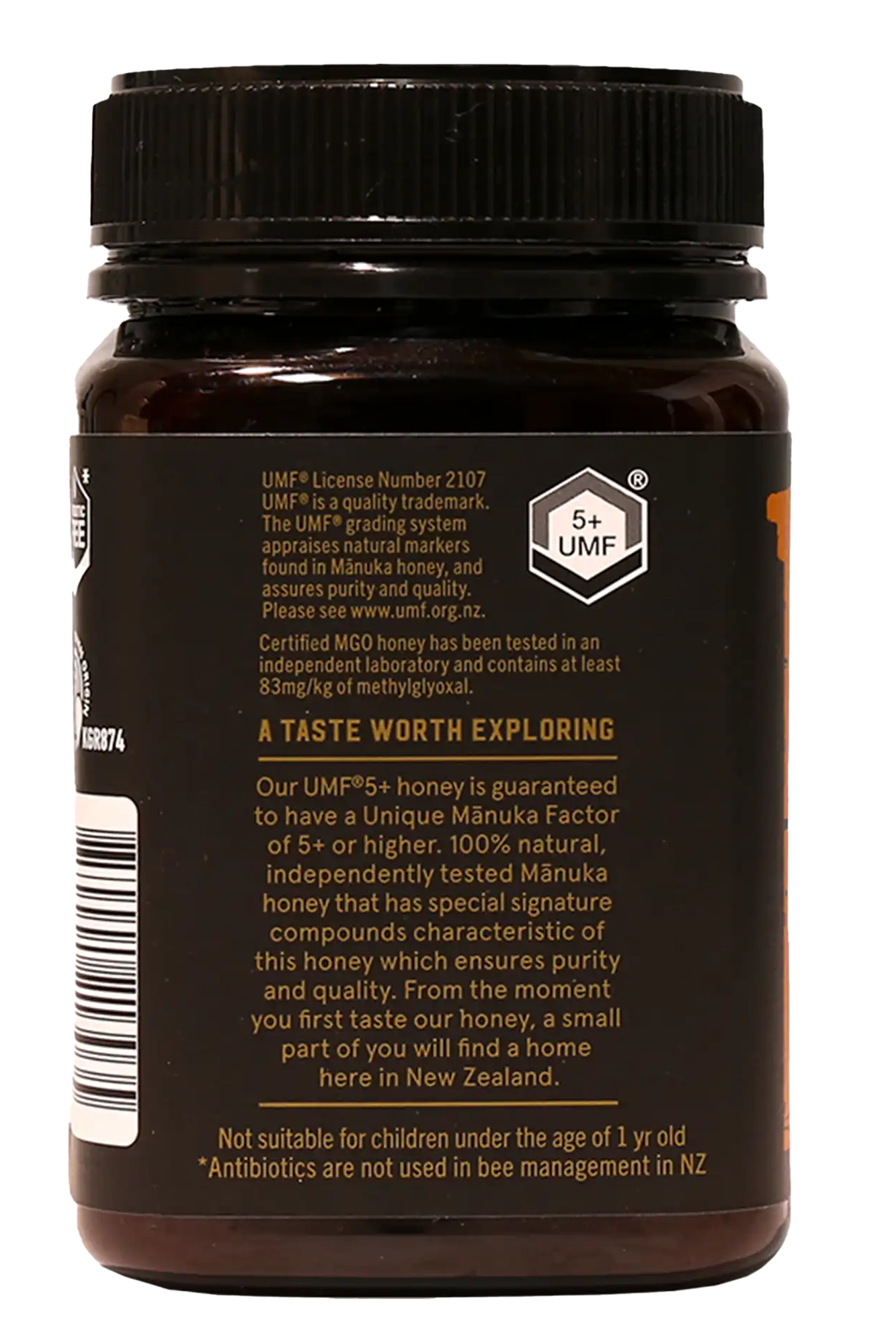 Taylor Pass Honey Co Manuka Honey Reserve UMF 5+ MGO83+ 1 lb 1.6oz