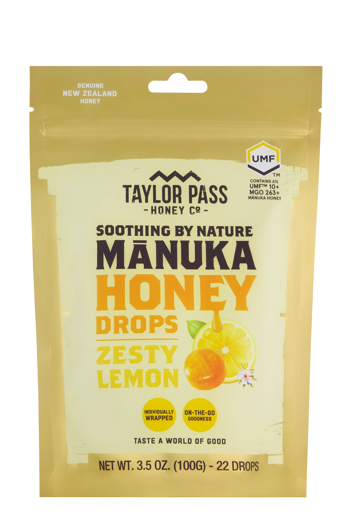 Mānuka Honey Zesty Lemon Drops